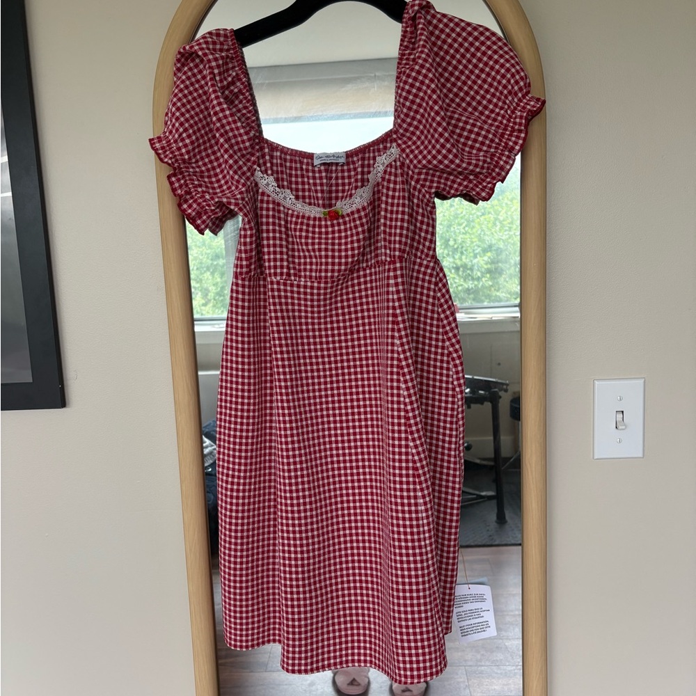 Miss Selfridge Red Gingham Mini Dress